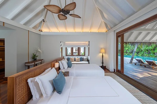 Resort nas Maldivas tem as maiores residências flutuantes do mundo e diárias que chegam a R$ 70 mil (Foto: Reprodução)