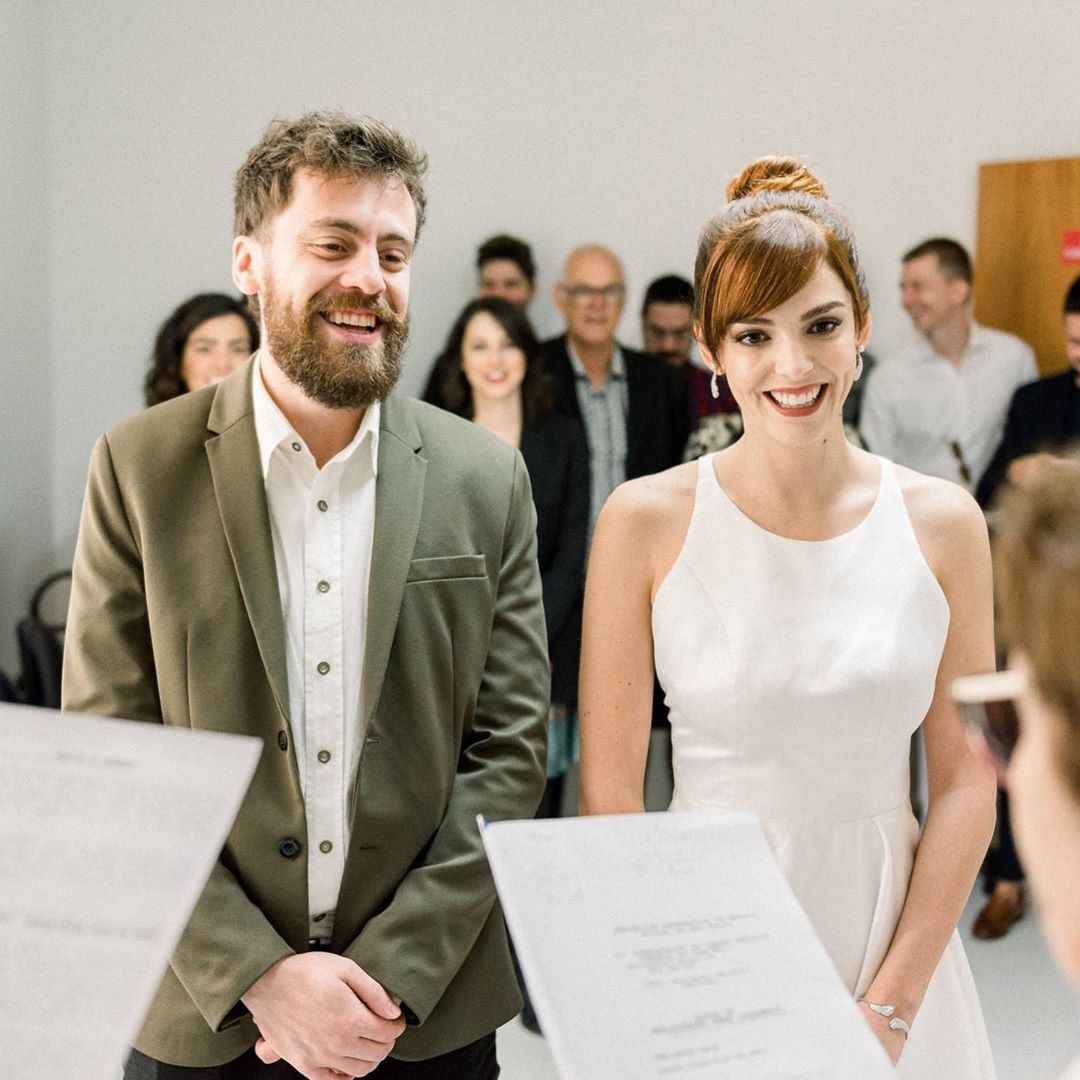 Titi Müller se casa no civil com Tomás Bertoni (Foto: Reprodução)