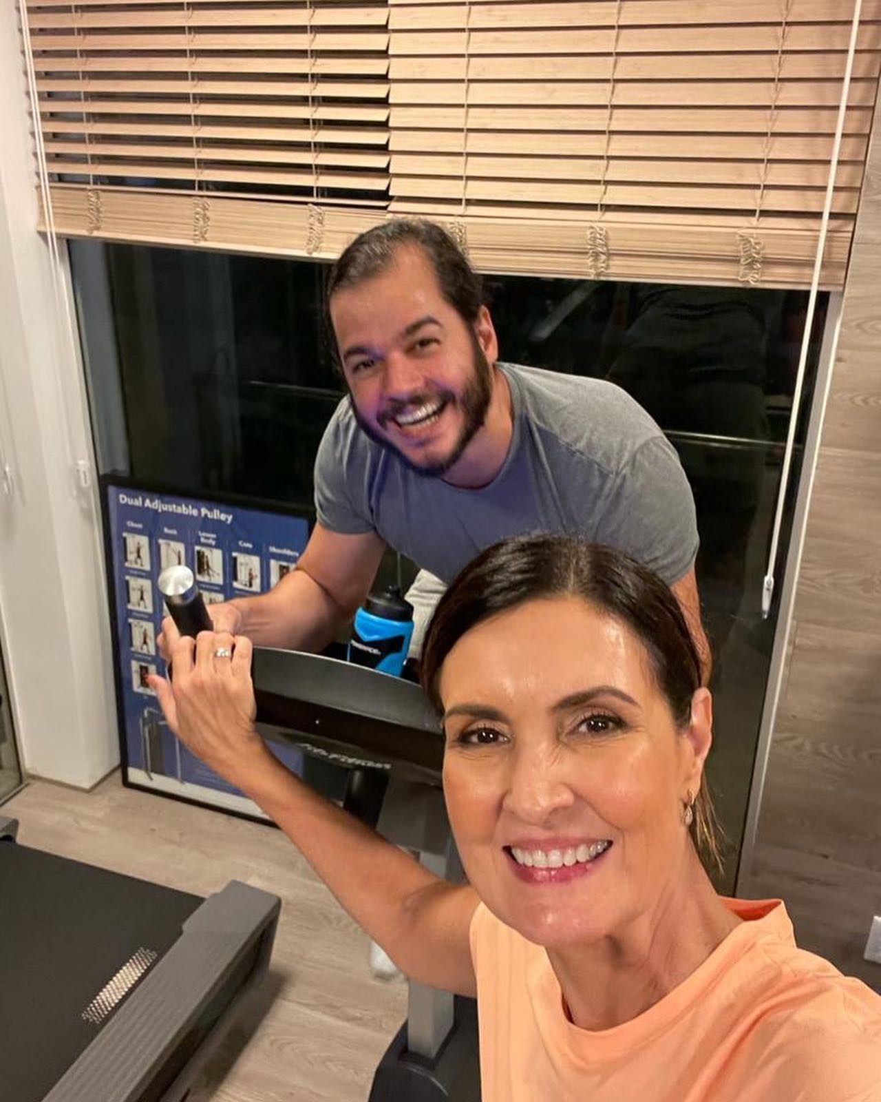 Fátima Bernardes surge em foto pós treino com Túlio Gadêlha  (Foto: reprodução/instagram)
