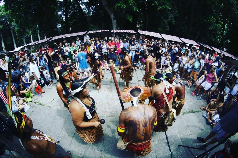 Parque Lage, no Jardim Botânico, sedia neste fim de semana a 10ª Edição do Dia dos Povos Indígenas — Foto: Divulgação