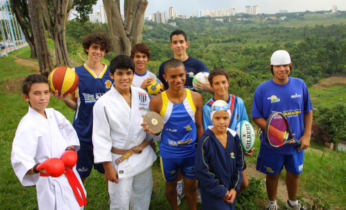 Jovens do programa Atleta Cidadão, de São José dos Campos (Foto: Ronny Santos / PMSJC)