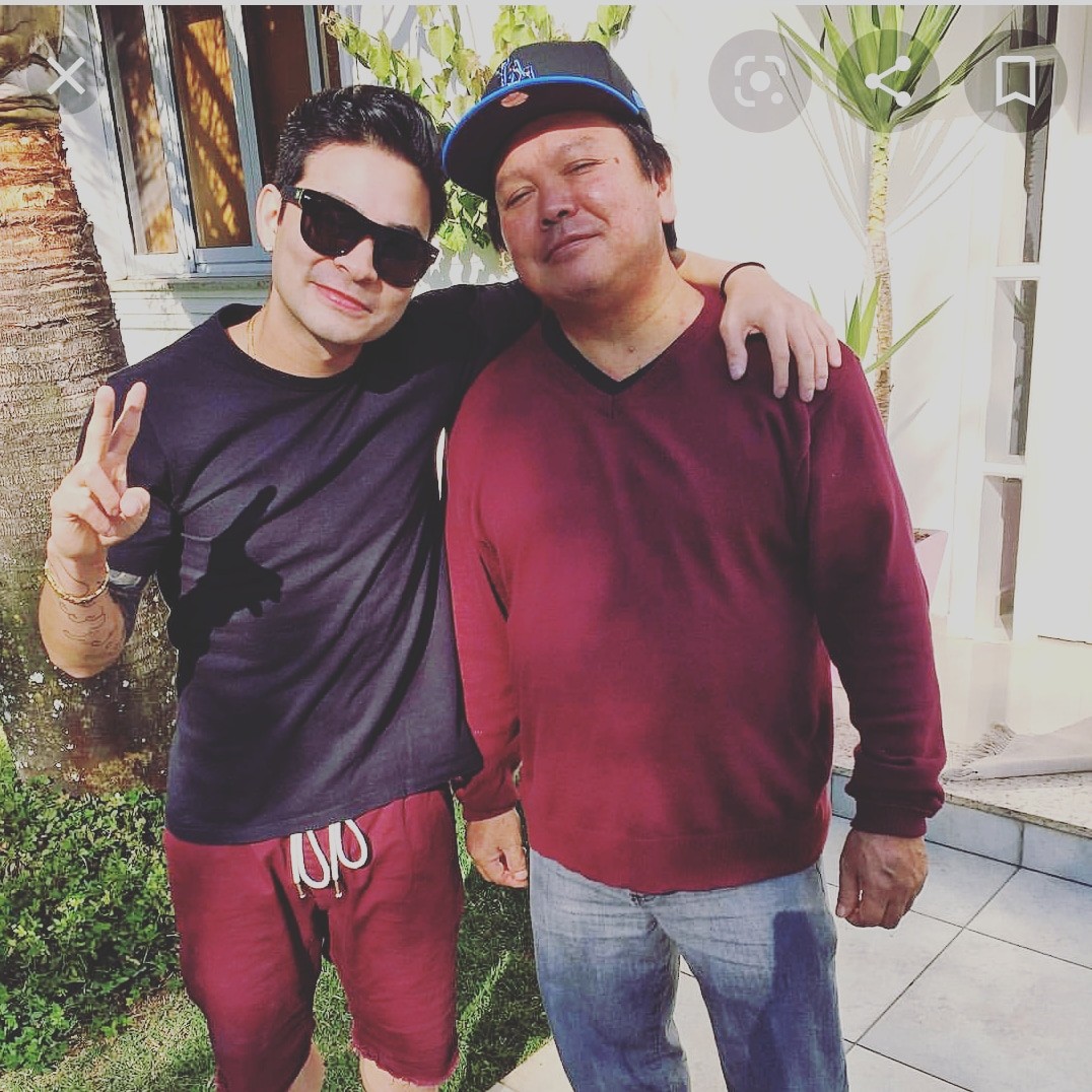 Yudi Tamashiro e o pai, Nelson Tamashiro (Foto: Reprodução/Instagram)