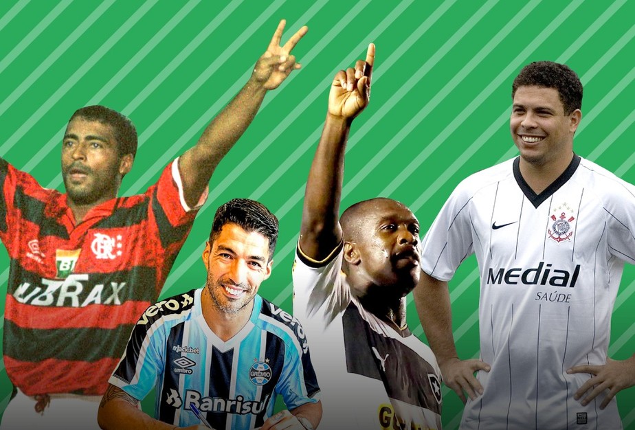 De Romário a Suárez, jornalistas elegem as contratações mais impactantes do futebol brasileiro