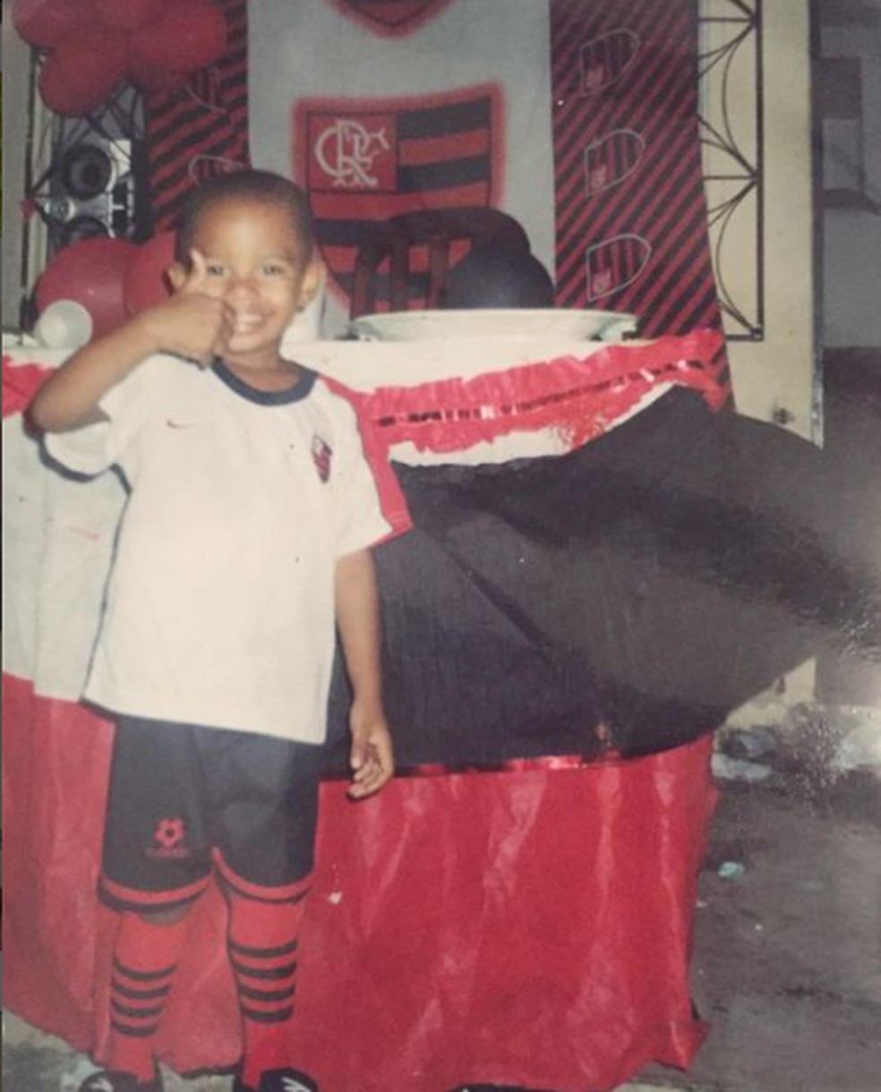 A festa de aniversário de 3 anos de André teve o Flamengo como tema — Foto: Arquivo Pessoal