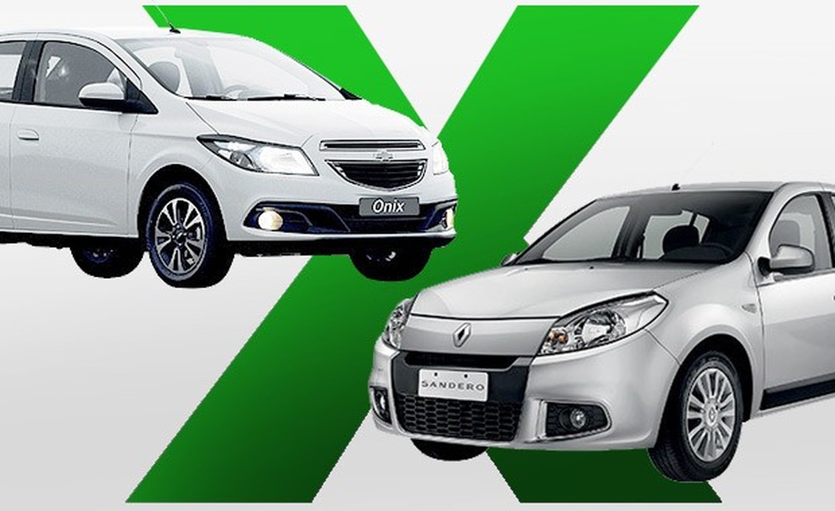 chevrolet onix ou renault sandero qual 1 0 comprar testes autoesporte