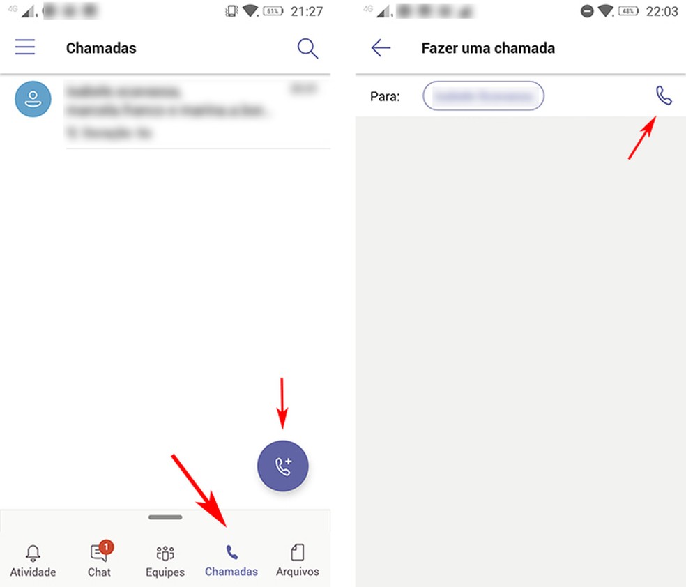 Adicione participantes à chamada de vídeo do Microsoft Teams — Foto: Reprodução/Marcela Franco