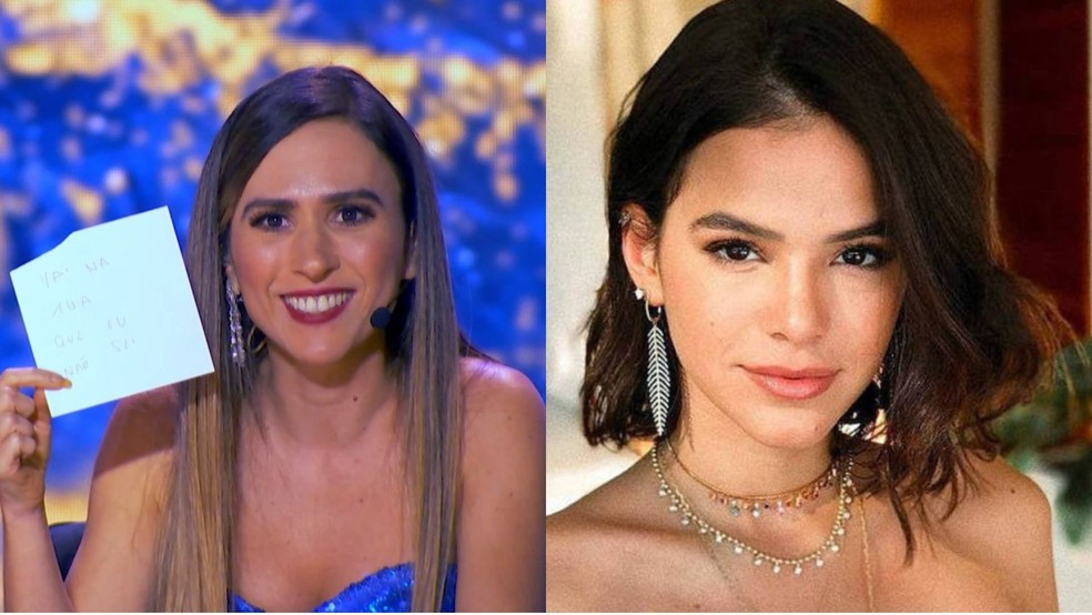 Tatá Werneck e Bruna Marquezine — Foto: Reprodução/Montagem