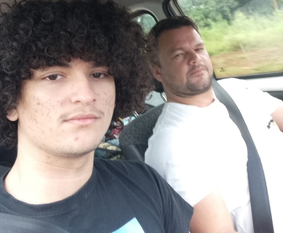 Kau&atilde; e o pai dele, Welton  &mdash; Foto: Arquivo pessoal