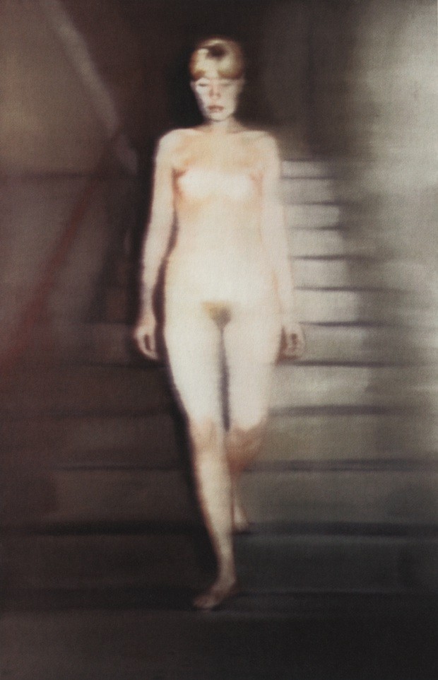 1071331 Ema (Nude on a Staircase), 1992 (fotografia de croqurome montada em placa de alucobond, enquadrada atrás de vidro) por Richter, Gerhard (n. 1932); 191,8x125,7 cm; Museu de Arte de Dallas, Texas, EUA; (add.info .: Ema [Akt auf einer Treppe].); Fund (Foto: Marguerite and Robert K. Hoff/Bridgeman/Fotoarena)