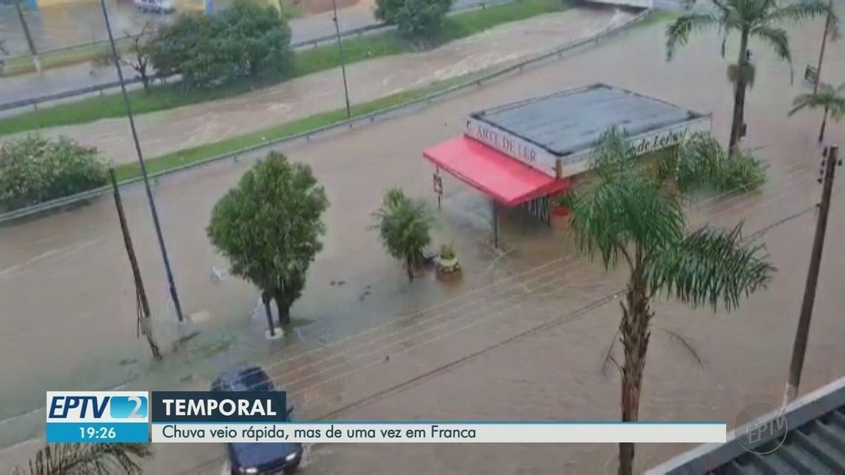 La pluie provoque des inondations sur les avenues de Franca, SP ;  VIDÉO |  Ribeirao Preto et Franca