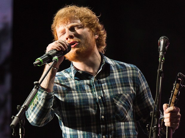 ROCK IN RIO USA: O cantor Ed Sheeran se apresenta no segundo final de semana de festival (Foto: Christopher Polk/Getty Images North America/AFP)