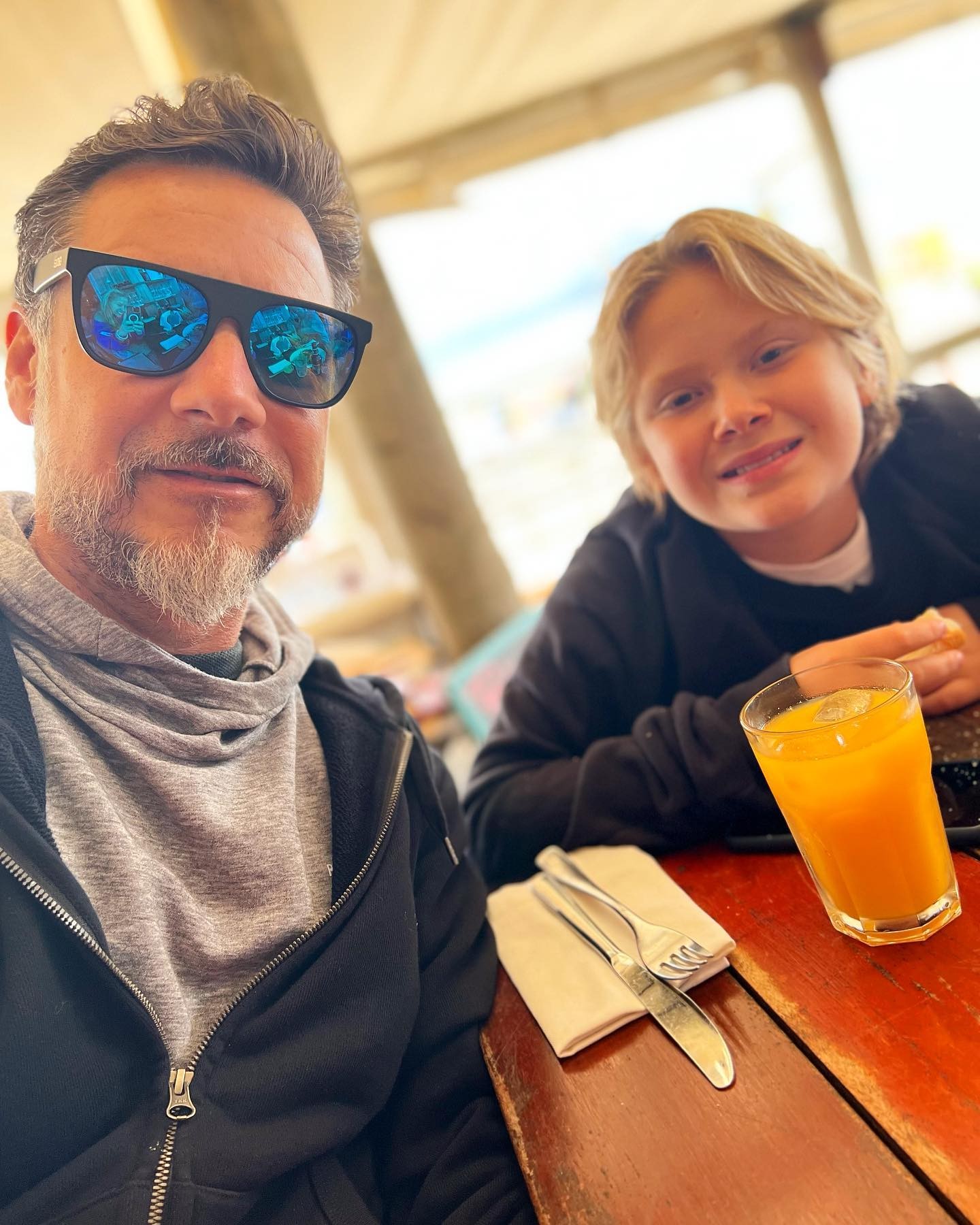 Alexandre e o filho Vittorio Iódice (Foto: Reprodução/Instagram)