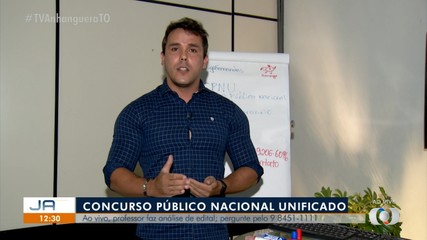 Professor tira dúvidas sobre o Concurso Público Nacional Unificado no JA 1