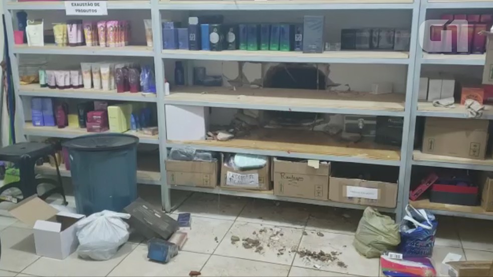 Loja foi roubada em Porto Velho nesta quarta, 31 — Foto: Reprodução