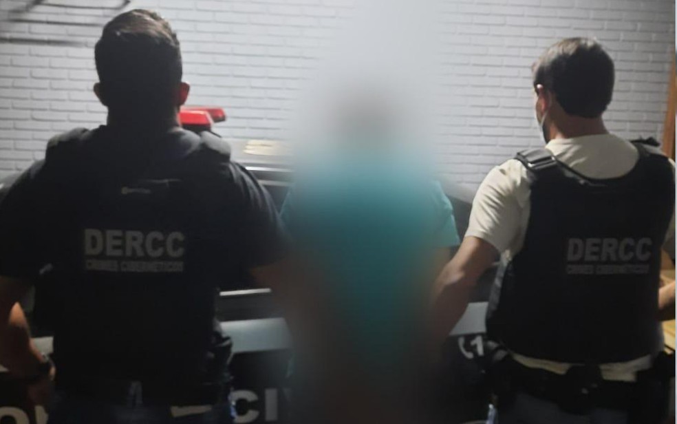 Jovem é preso suspeito de estupro, em Pires do Rio, Goiás — Foto: Divulgação/Polícia Civil