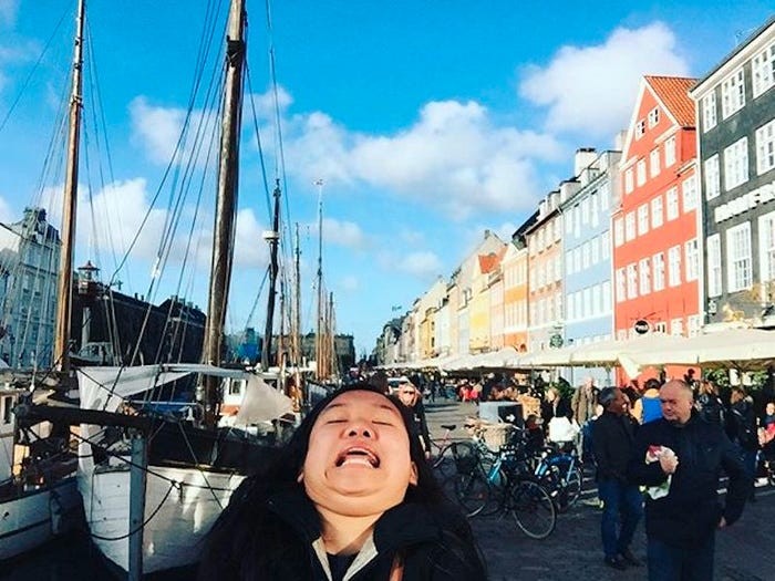 Michelle Liu em Copenhague  (Foto: Instagram/ Reprodução)