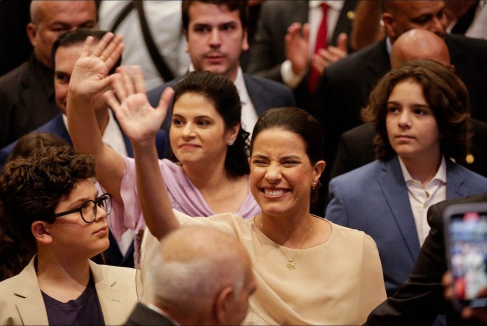 Raquel Lyra toma posse como governadora de PE  — Foto: Divulgação/Alepe