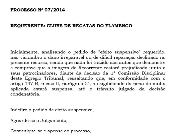 STJD do basquete nega efeito ao Fla, que irá aguardar um novo julgamento