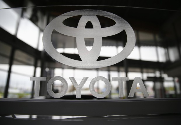 Entrada do escritório da montadora japonesa Toyota (Foto: Getty Images)