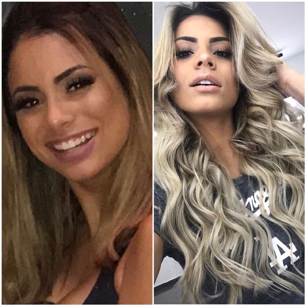 O antes e o depois de Lexa (Foto: Reprodução/Instagram)