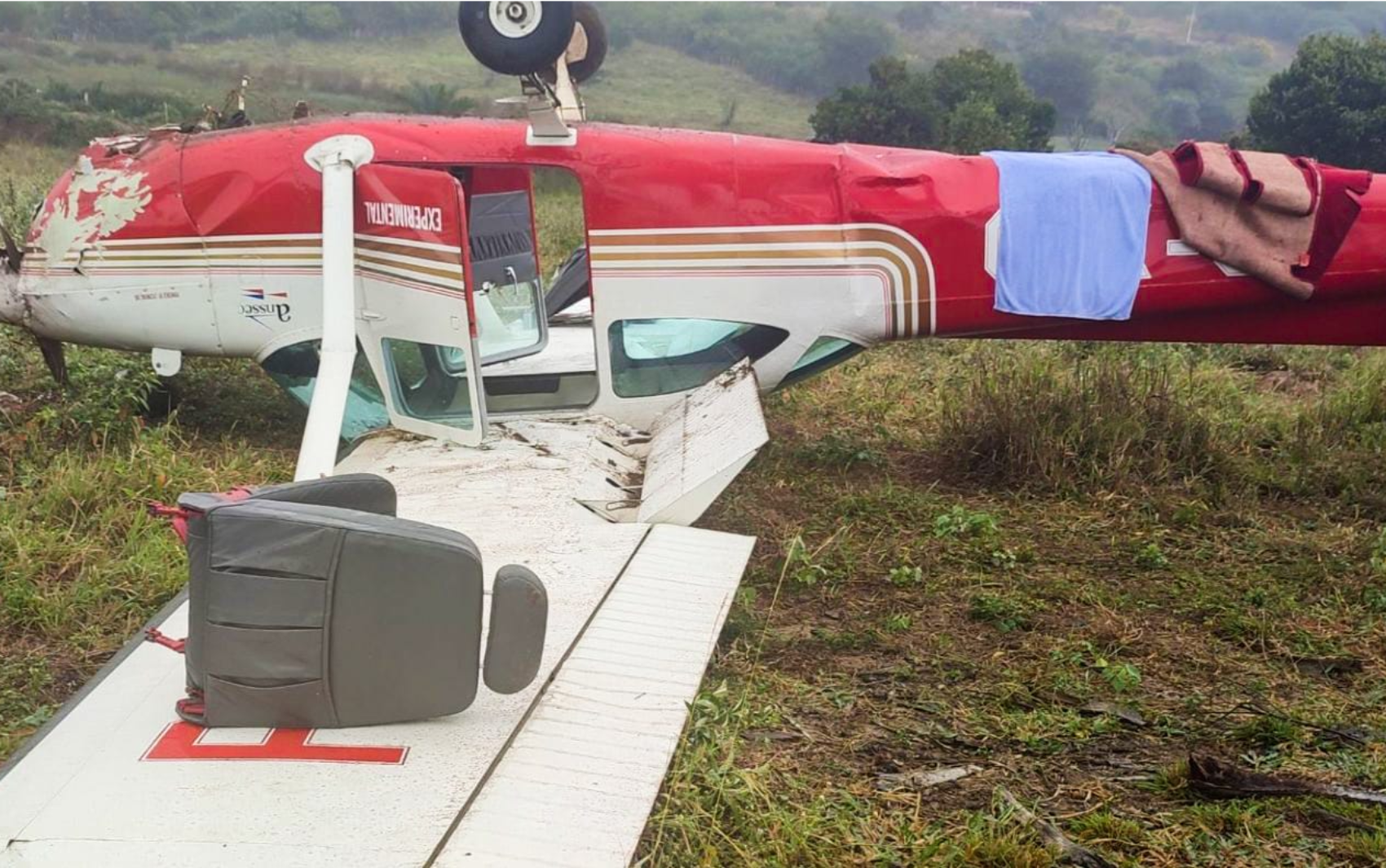 Aeronáutica apura causas de queda de avião na zona rural de Ruy Barbosa, no interior da Bahia
