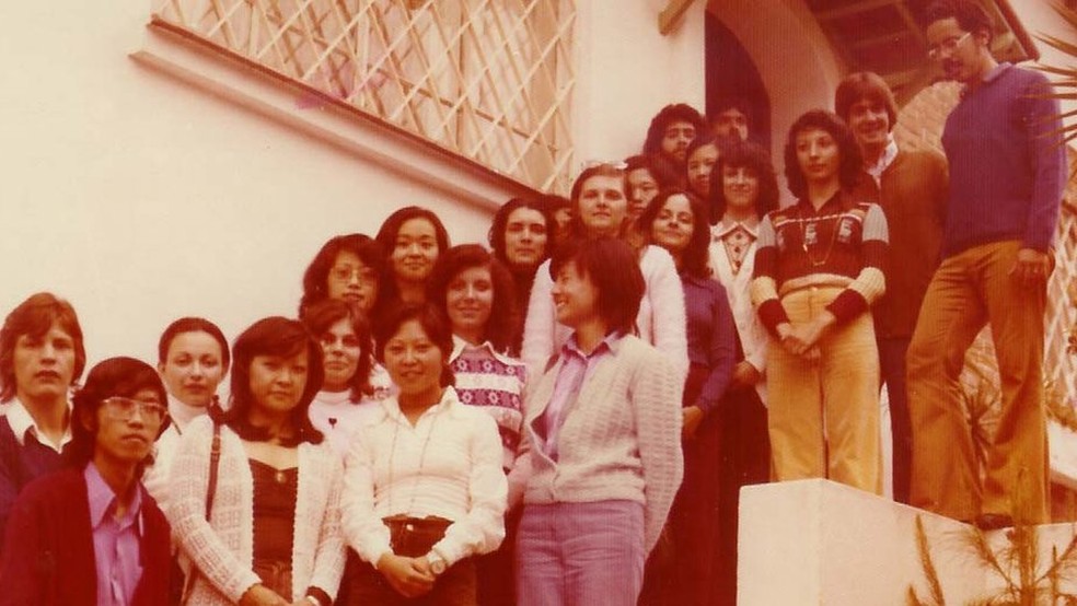Primeira turma de formados no curso de CiÃªncia da ComputaÃ§Ã£o do IME/USP, em 1974, na qual as mulheres eram a maioria  â?? Foto: IME-USP