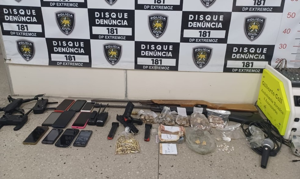 Material apreendido em operação. — Foto: Divulgação/PC