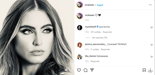 Murilo Huff elogia Nicole Melo (Foto: Reprodução/Instagram)