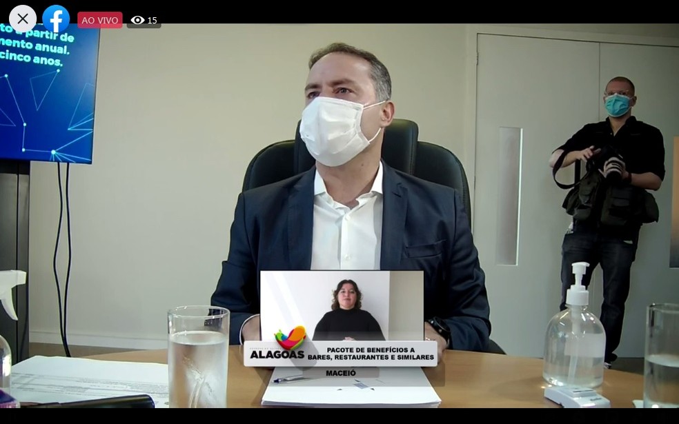 Governador de Alagoas, Renan Filho (MDB) — Foto: Reprodução/Facebook
