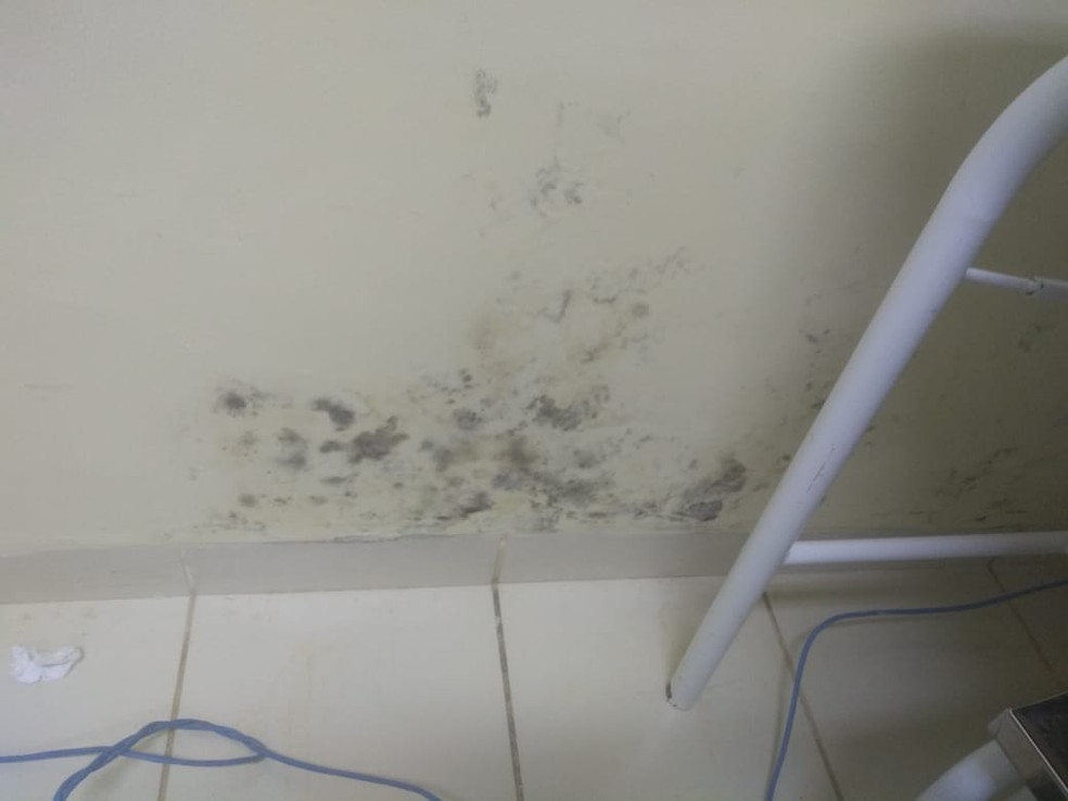 Paciente disse que teme pegar uma doença no pulmão por causa do mofo  (Foto: Wanderli Ferreira/Arquivo pessoal)
