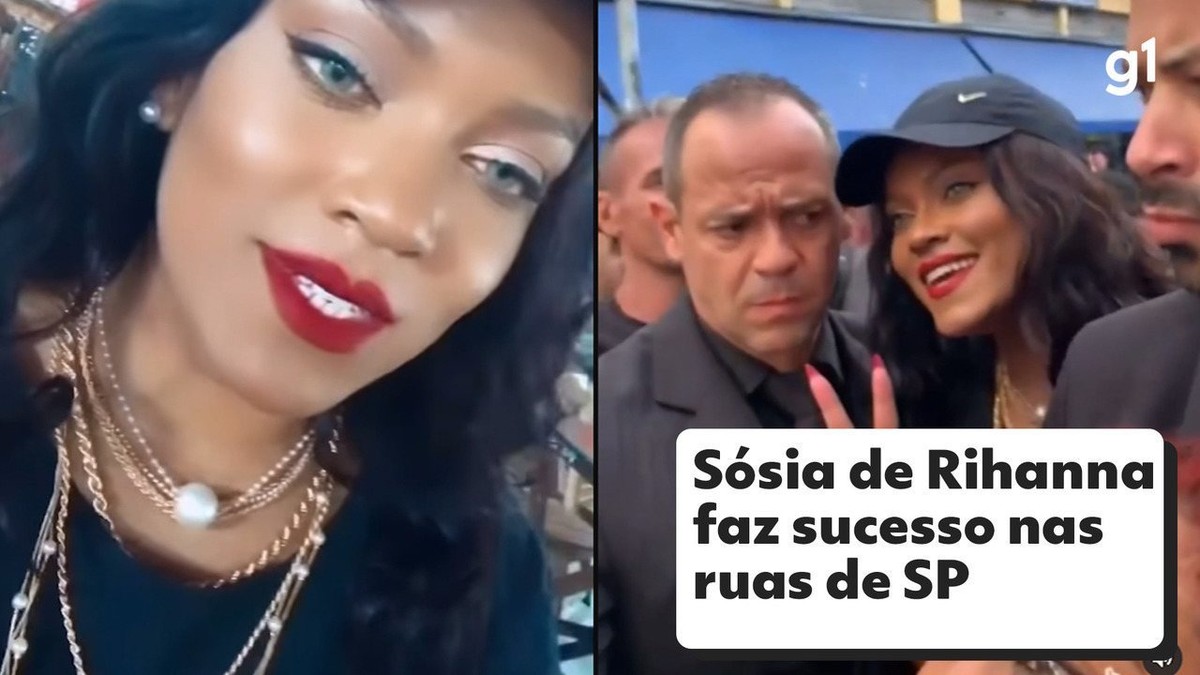 Lollapalooza: sósia de Rihanna passeia por São Paulo com barriga falsa e faz sucesso nas ruas | São Paulo