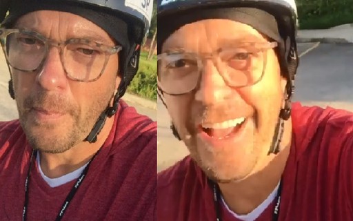 Fernando Rocha chega de bicicleta no trabalho e canta para ...