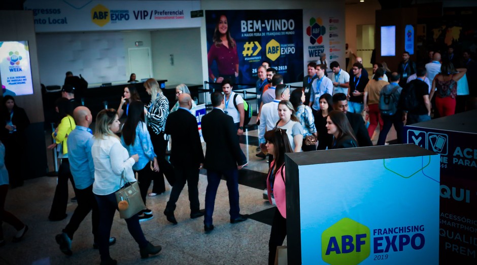 ABF Franchising Expo, em 2019: feira retorna de forma presencial em 2022 (Foto: Studio F / Divulgação ABF)
