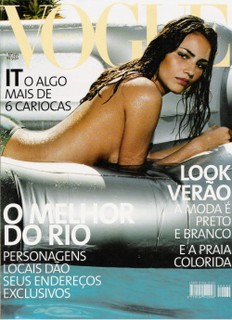 Novembro 2000: Fernanda Tavares fotografada por Enrique Badulescu