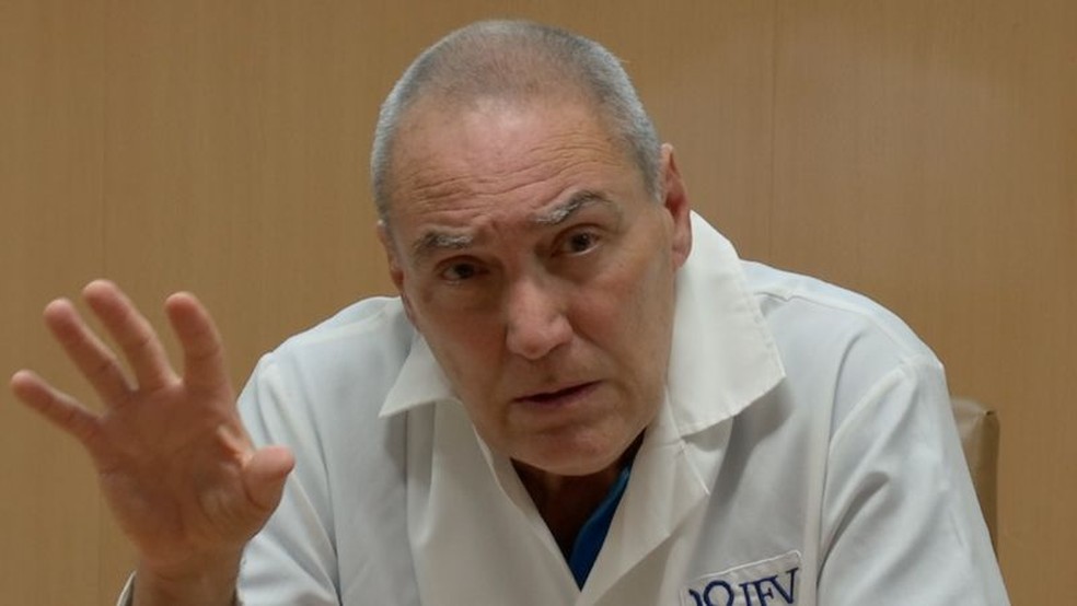 Vicente Vérez Bencomo diz que os resultados dos primeiros testes foram encorajadores — Foto: BBC