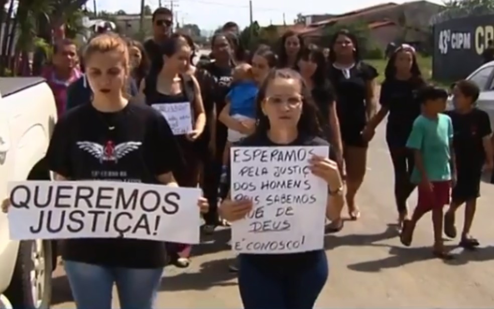 Família cobra resultados de investigação sobre morte de PM em Goiás — Foto: Reprodução/TV Anhanguera