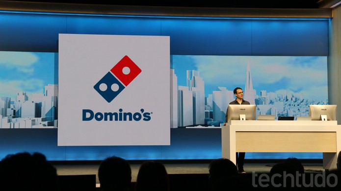Microsoft une Cortana e Dominos para fazer pedidos de pizza online na Build 2016 (Foto: Thássius Veloso / TechTudo)