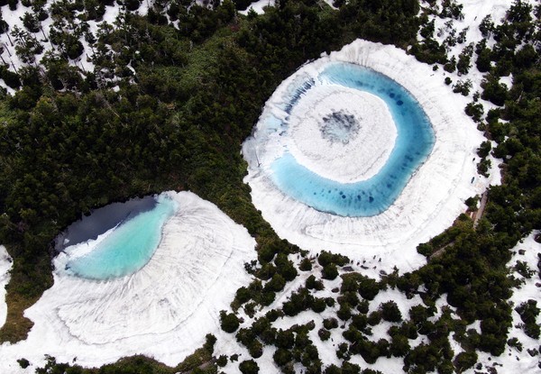 Olho do Dragão' se forma em lago japonês | Natureza | G1