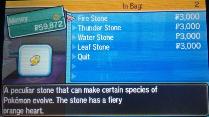 Pokémon Sun e Moon: Evolution Stones são essenciais para evoluir um Eevee (Foto: Reprodução / Thomas Schulze)