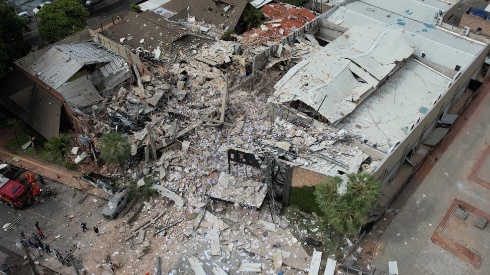 Explosão em restaurante de Teresina foi sentida a cerca de 5 km de distância, diz professor de física — Foto: Gustavo Cavalcante/TV Clube
