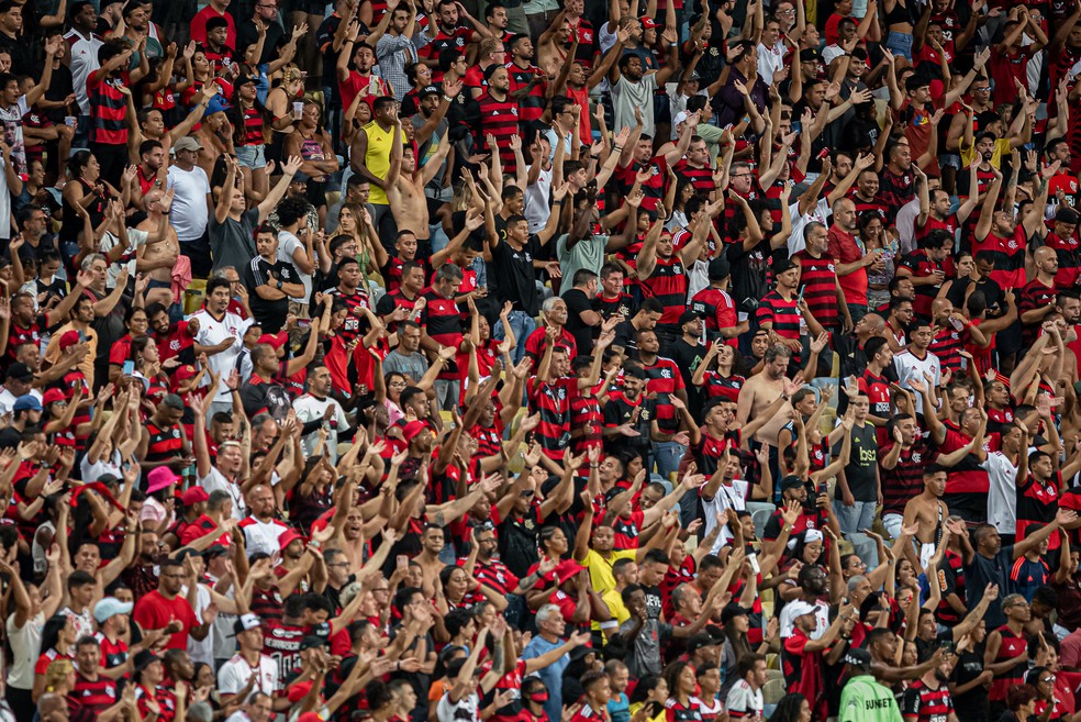 Flamengo tem a melhor mdia de pblico em 2023 no Brasil  Foto: Paula Reis / Flamengo