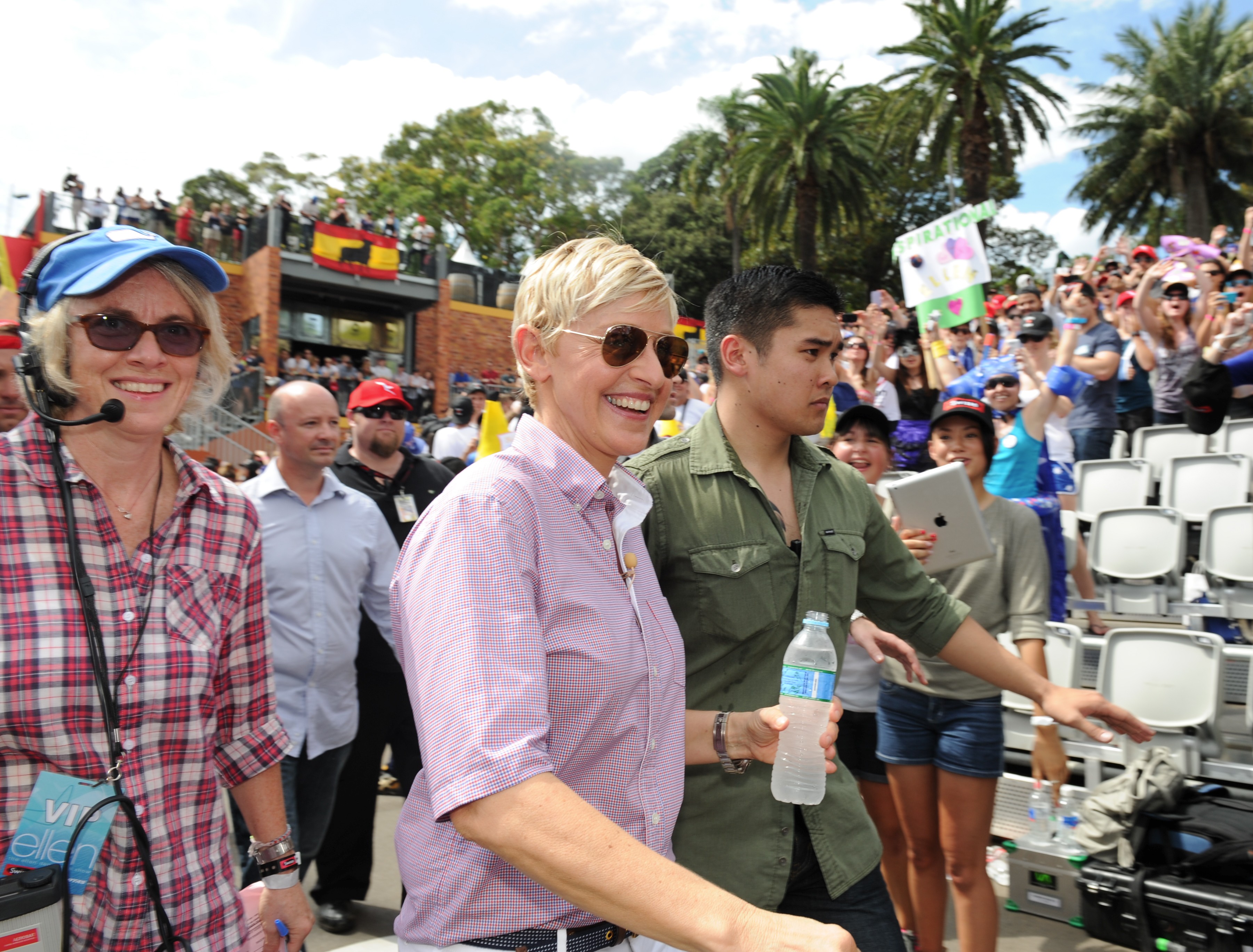 Ellen DeGeneres durante sua passagem pela Austrália, em 2013 (Foto: Getty)