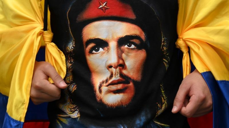 Che Guevara na Colômbia (Foto: Getty Images via BBC News)