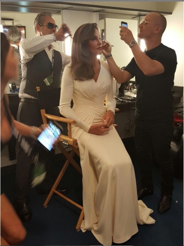 Caitlyn Jenner nos bastidores do ESPY (Foto: Instagram)