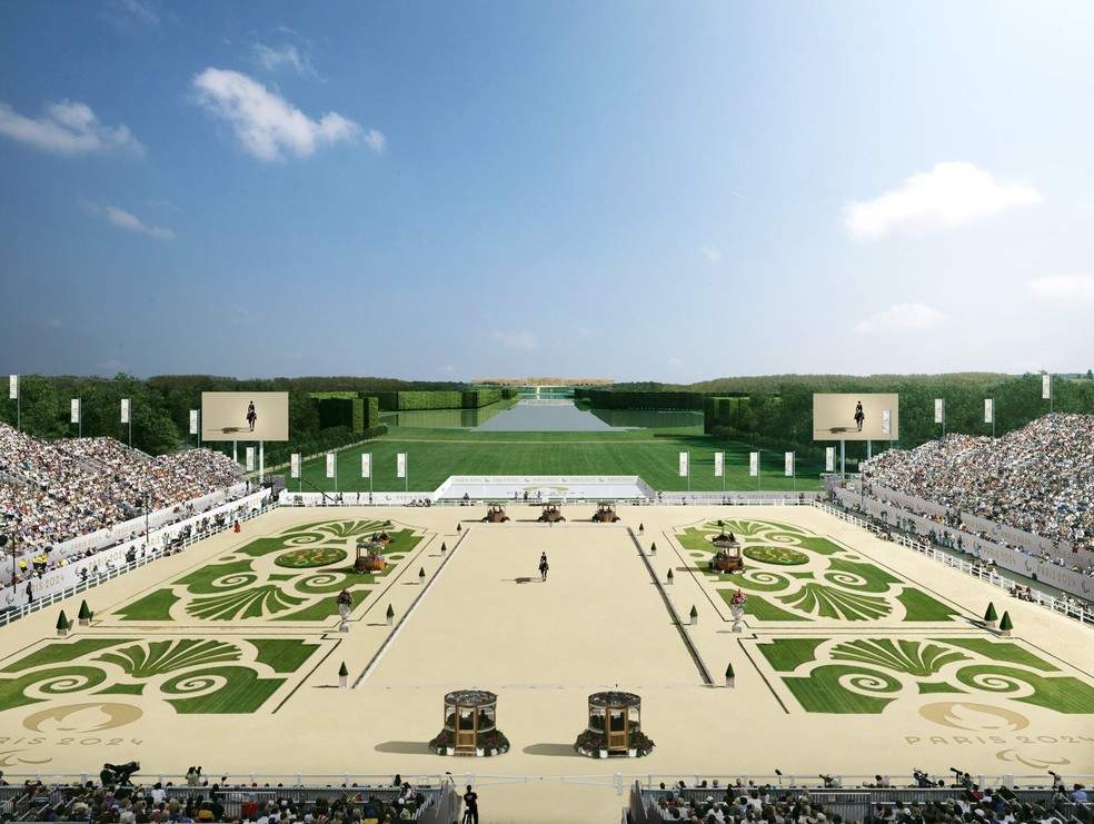 Palácio de Versailles será palco do hipismo nas Olimpíadas — Foto: Divulgação