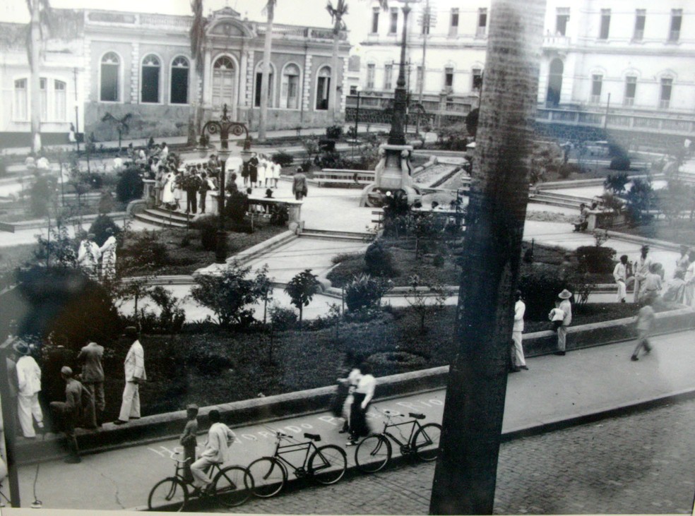 Praça da República no centro de Cuiabá — Foto: Reprodução/Arquivo Público-MT