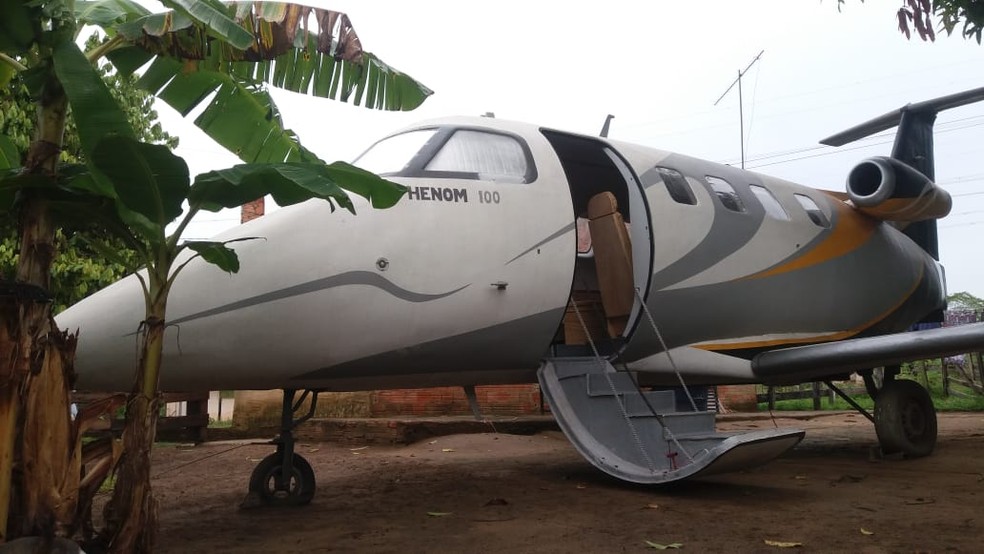 Dono de casa-avião termina simulador de voos durante a pandemia do novo coronavírus — Foto: Arquivo pessoal/ Geraldo Araújo