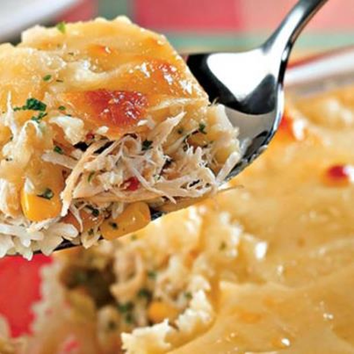 Arroz De Forno Com Frangomilho E Queijo
