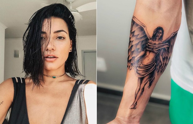 João Zoli faz tatuagem para Gabi Prado (Foto: Reprodução Instagram)
