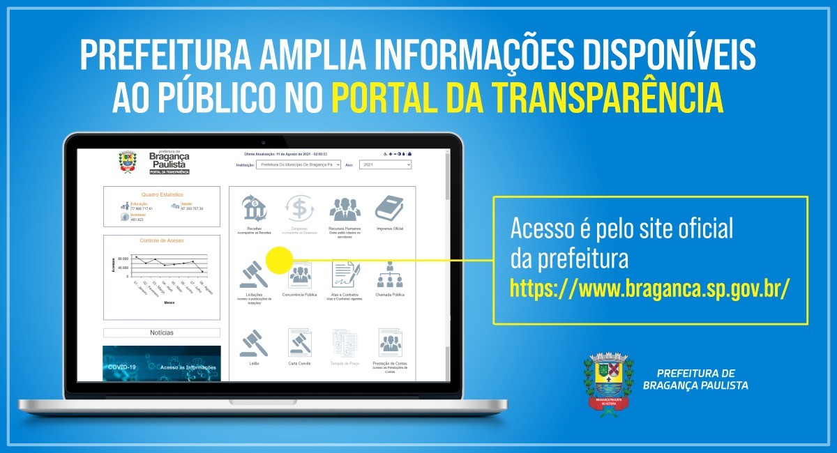 Prefeitura amplia informações disponíveis no Portal da Transparência ...